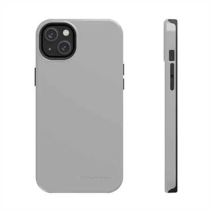 "Sleek Silver Essence" -Tough iPhone Cases