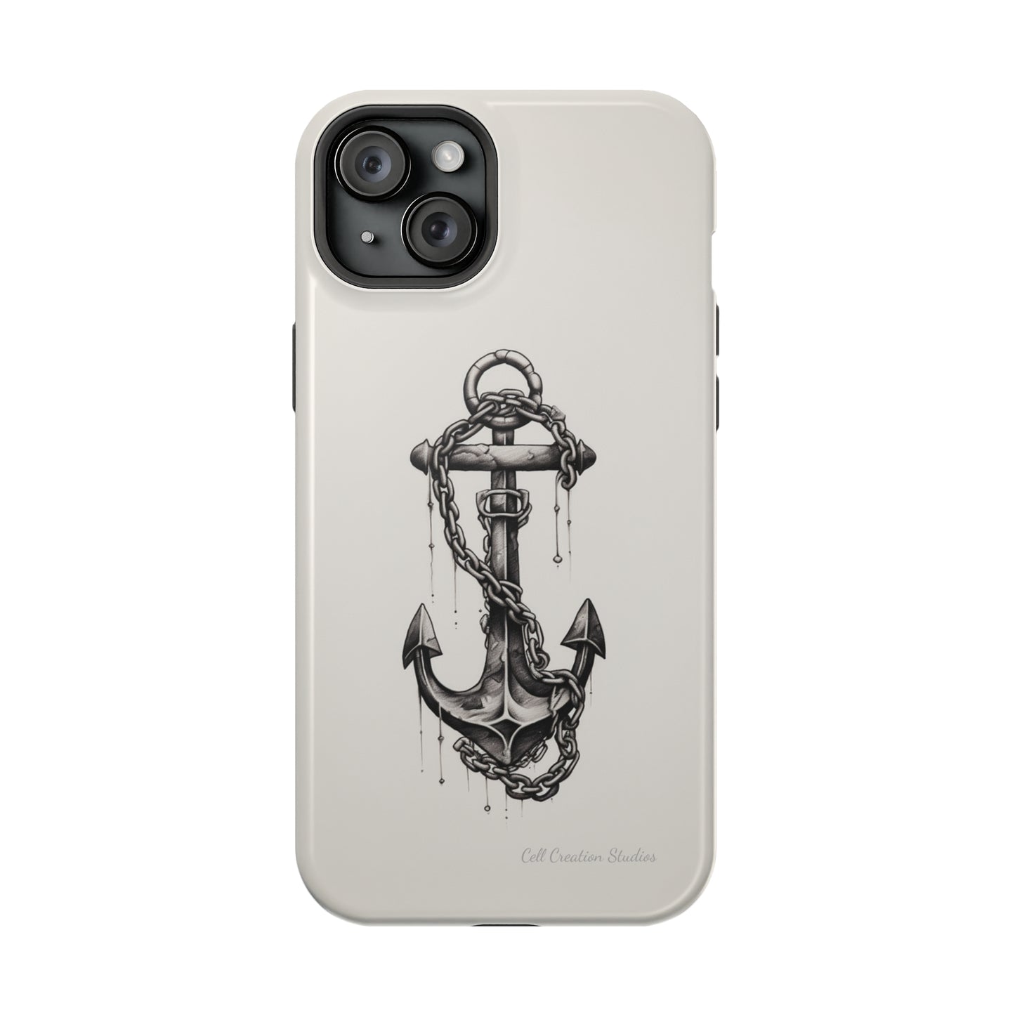 "Nautical Elegance Anchor" -MagSafe Tough iPhone Cases