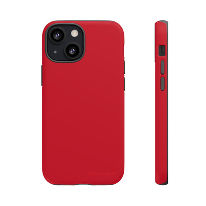 "Bold Crimson Shield" -Tough iPhone Cases