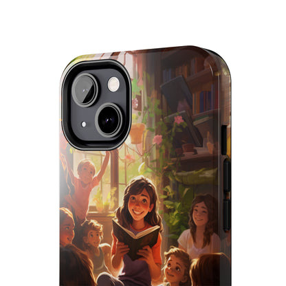 Introducing the "Inspiring Teacher's Tale" Cell Phone Case – Capture the Joy of Storytime -Tough Phone Cases