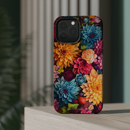 Introducing the "Floral Harmony" Cell Phone Case – Elevate Your Style with Nature's Grace -MagSafe Tough Cases