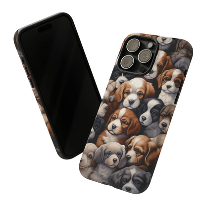 "Puppy Pile" Cuddles Phone Case -Tough Cases