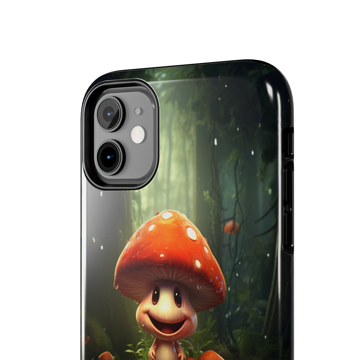 Introducing the "Cheerful Smiling Mushroom" Cell Phone Case – Spread Joy with Every Glance -Tough Phone Cases