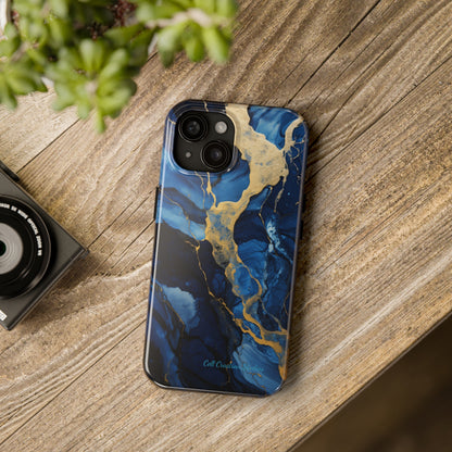 "Azure Elegance Marble" -Tough iPhone Cases