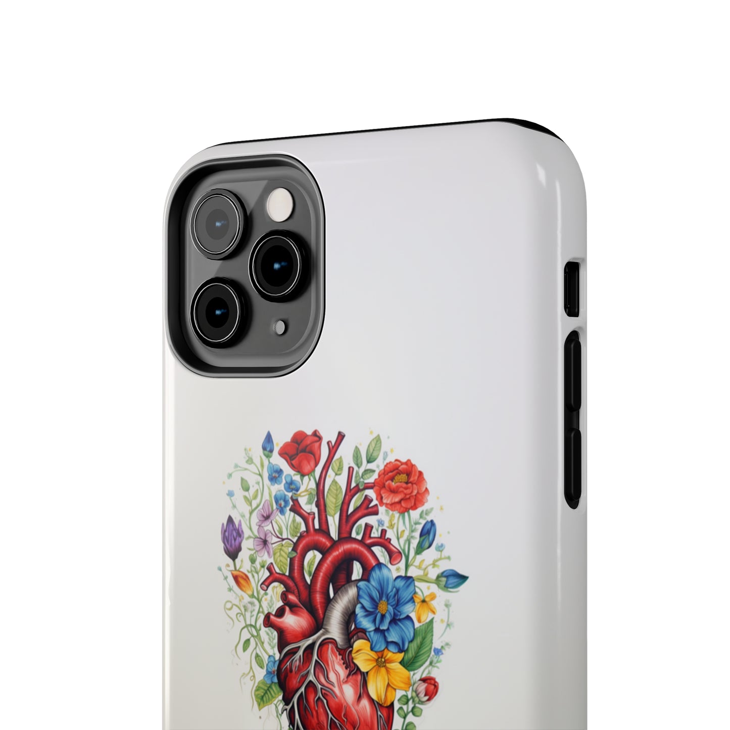 "Floral Heart Harmony" -Tough iPhone Cases