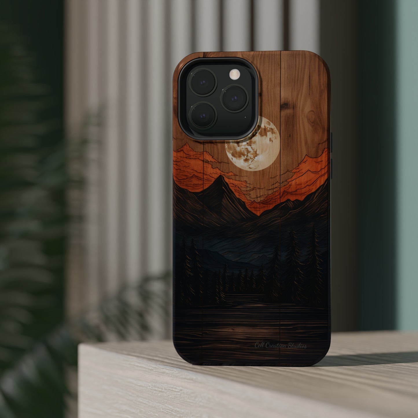 "Elevate Your Style with the Mountain Moonlight Phone Case" -MagSafe Tough Cases