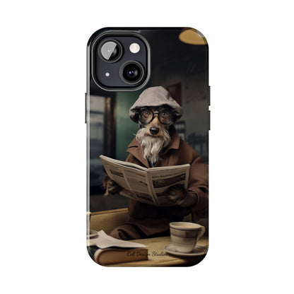 Introducing the "Canine Scholar" Cell Phone Case – Where Canine Meets Wisdom. -Tough Phone Cases