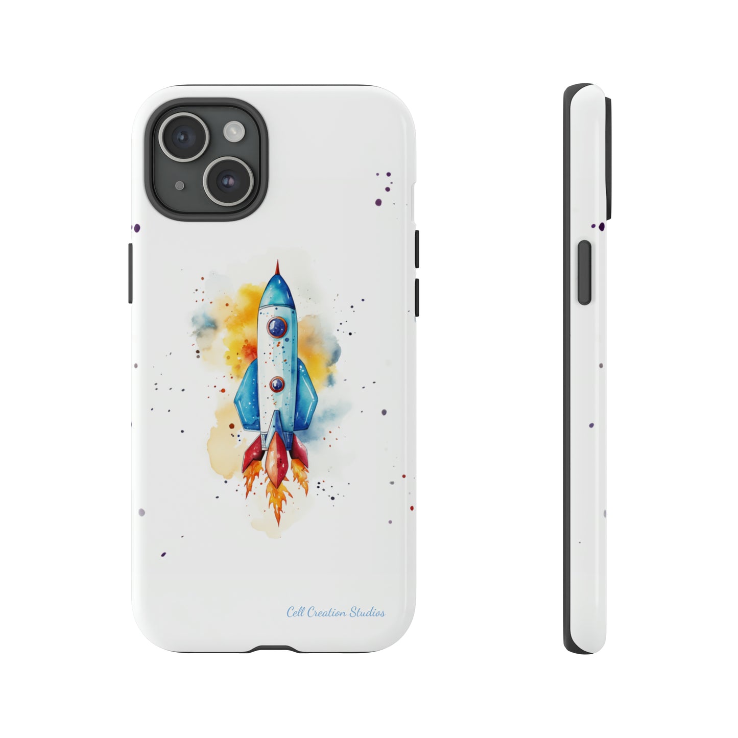 Introducing our "Cosmic Rocket" Cell Phone Case – Where Style Meets Adventure -Tough Cases