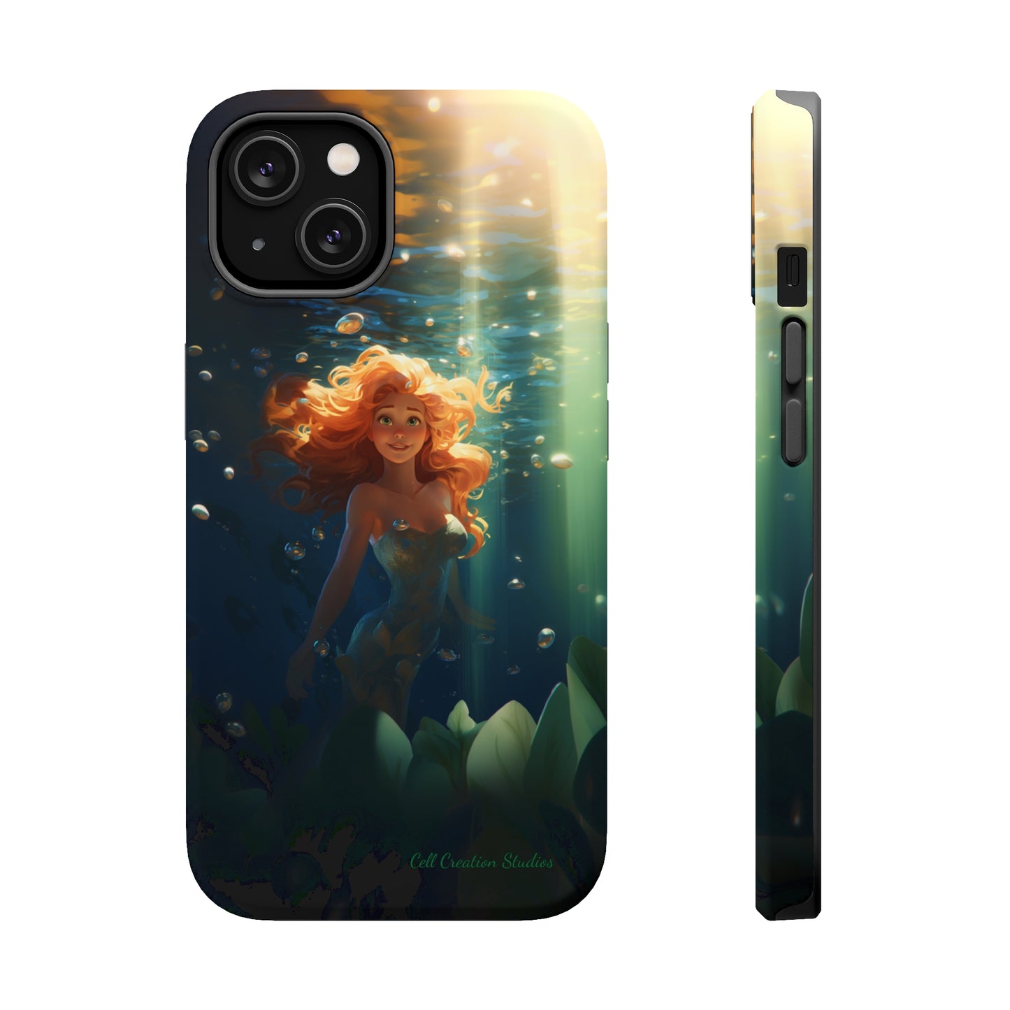 Dive into Enchantment with Our "Ariel Little Mermaid" Phone Case -MagSafe Tough Cases