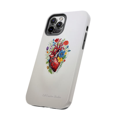 "Floral Heart Harmony" -Tough iPhone Cases