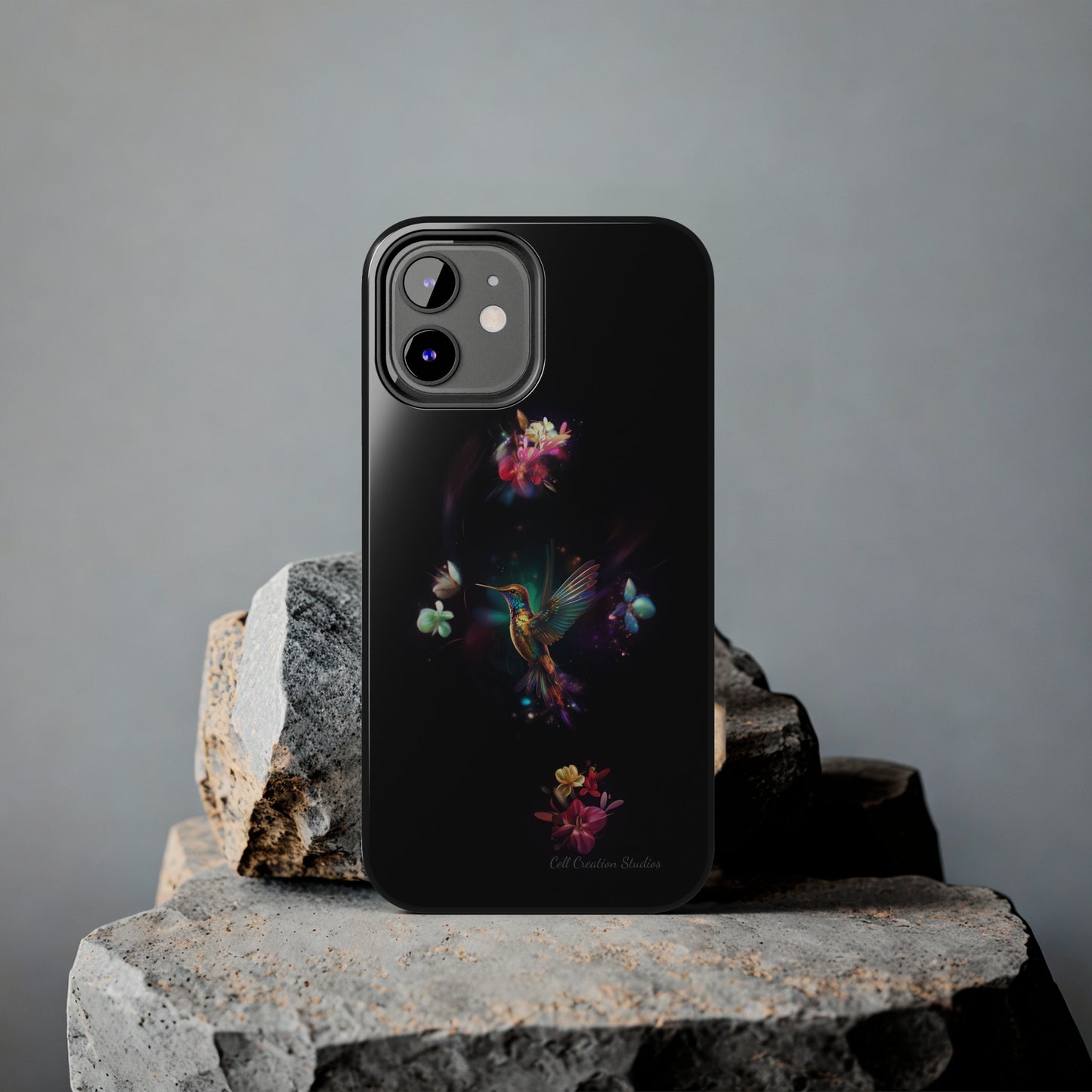 Introducing the "Floral Harmony Hummingbird" Cell Phone Case – Where Elegance Meets Nature -Tough Phone Cases