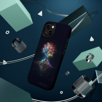 Introducing the "Vibrant Glow Tree" Cell Phone Case – Radiate Elegance with Nature's Brilliance -MagSafe Tough Cases