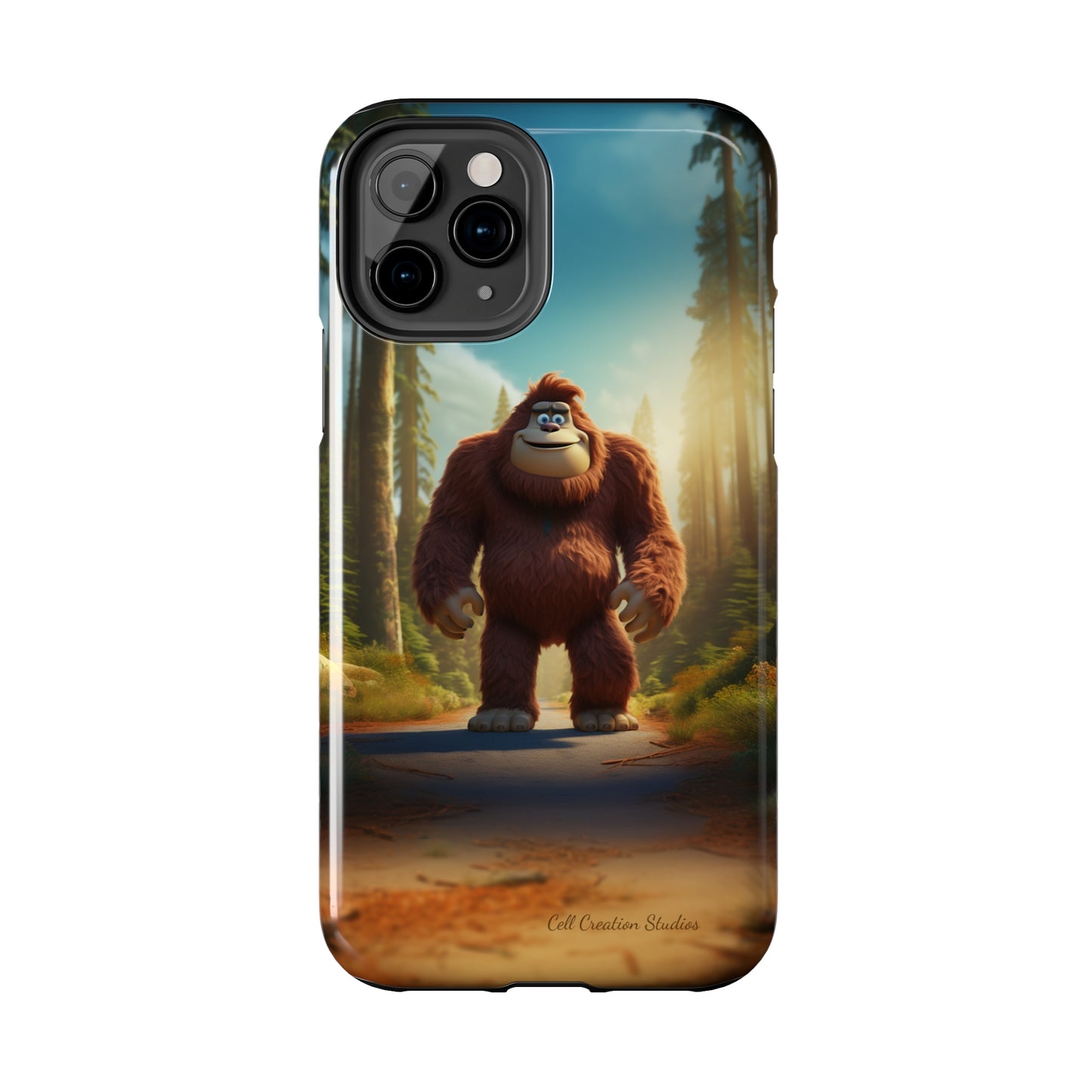 The "Trail Trekker" Bigfoot Cartoon Phone Case -Tough Phone Cases