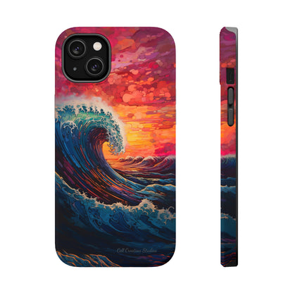 "Colorful Ocean Wave" Cell Phone Case -MagSafe Tough Cases