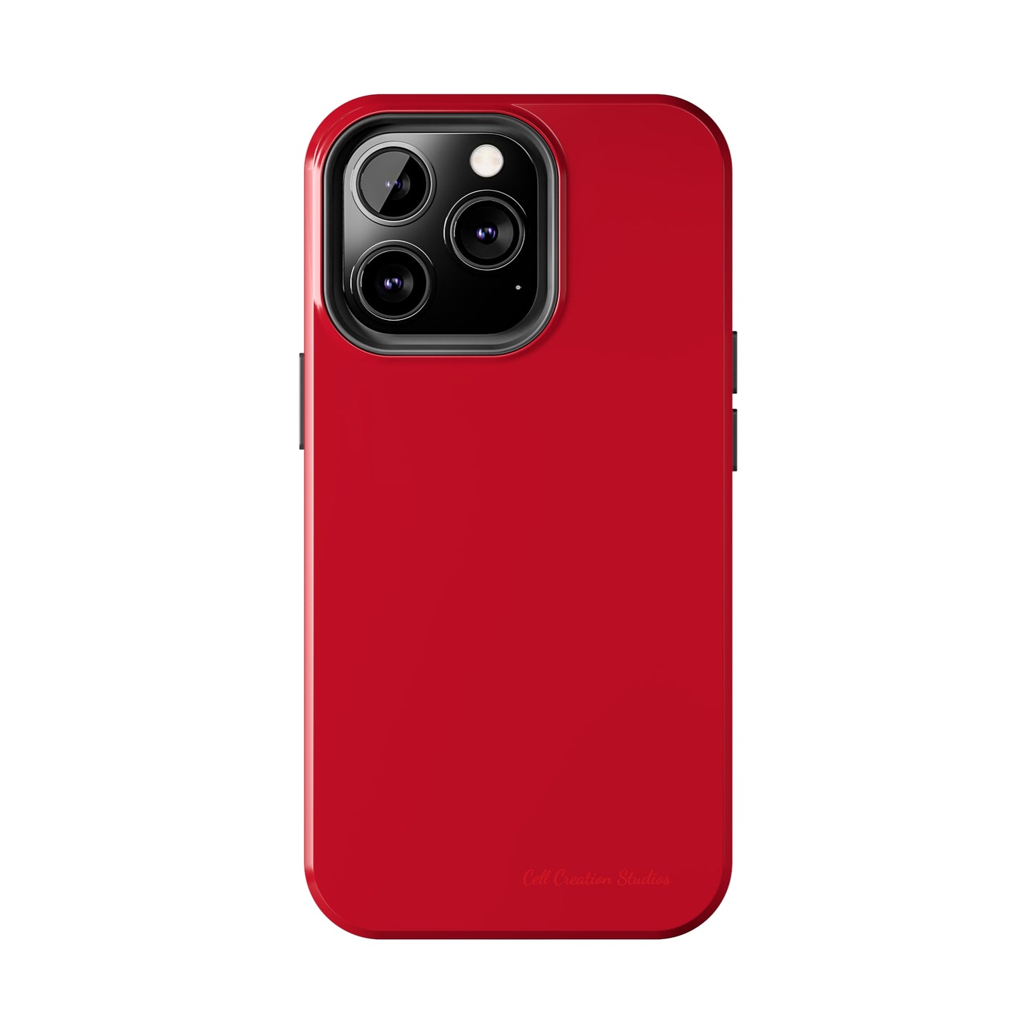 "Bold Crimson Shield" -Tough iPhone Cases