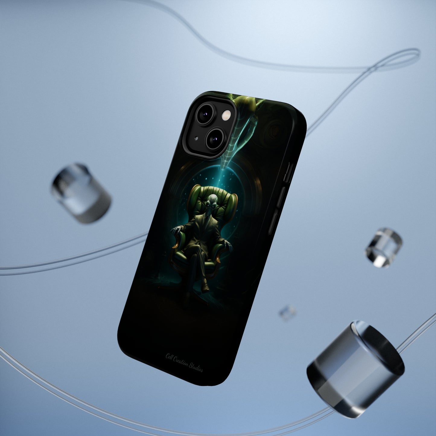 Introducing the "Galactic Advisor" Cell Phone Case - Embrace Alien Wisdom -MagSafe Tough Cases