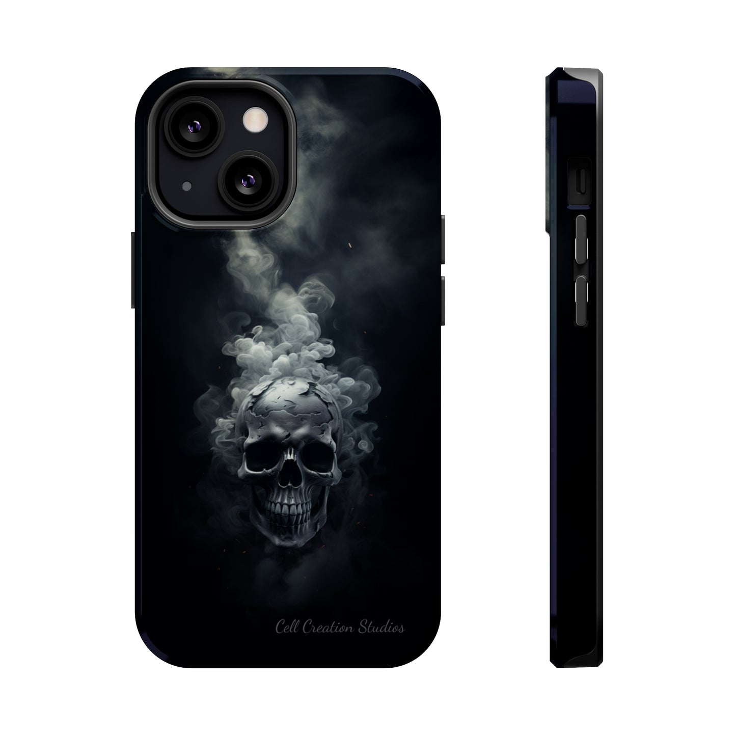 "Ethereal Skull Noir" -MagSafe Tough iPhone Cases