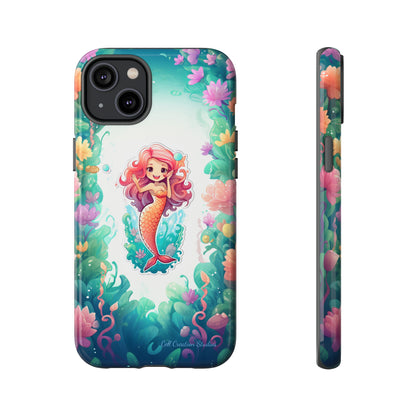 "Pink Seaflower Mermaid" -Tough iPhone Cases