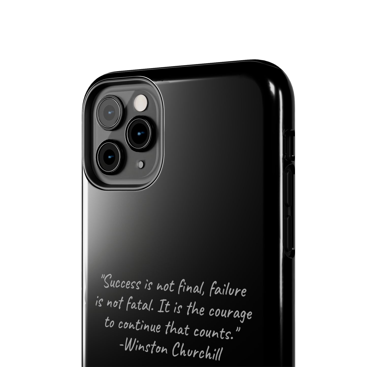 "Continual Courage" Winston Churchill Quote Phone Case -Tough Phone Cases