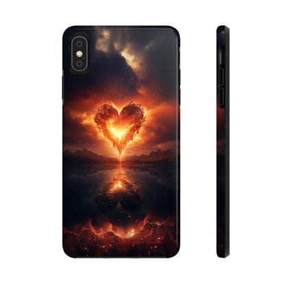 Introducing the "Flaming Heart" Cell Phone Case – Ignite Your Passion! -Tough Phone Cases