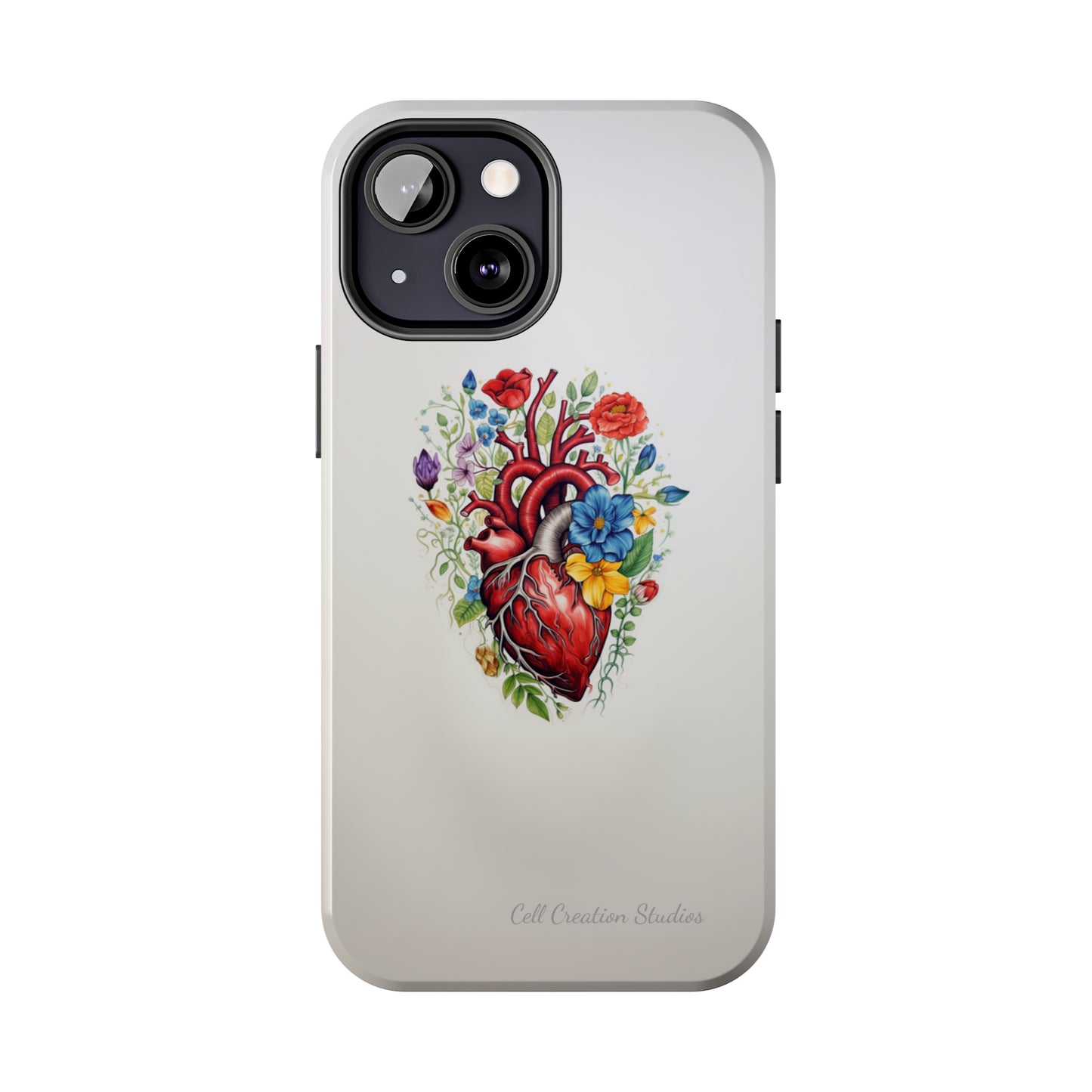 "Floral Heart Harmony" -Tough iPhone Cases