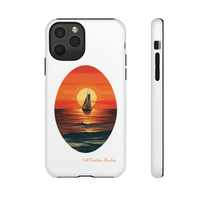 "Sailboat Sunset Serenity" -Tough iPhone Cases