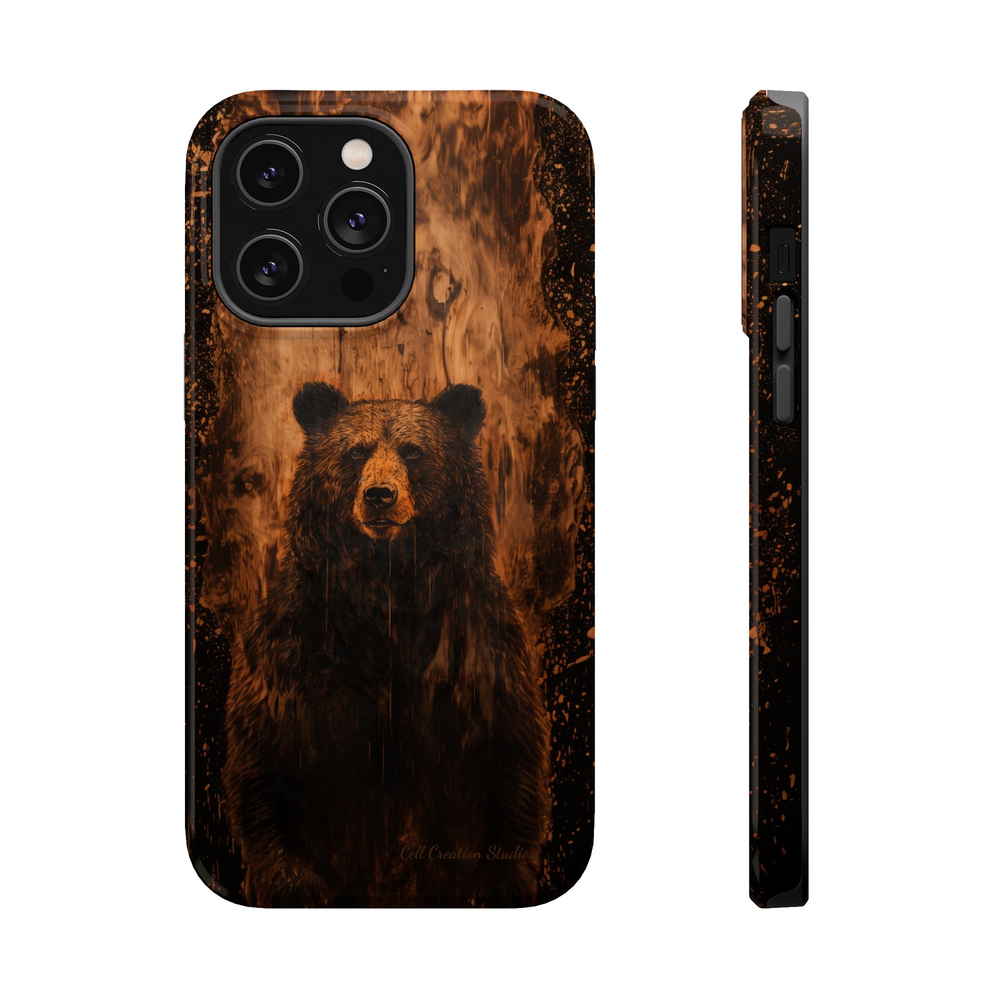 "Bear Wood Grain"-MagSafe Tough Cases