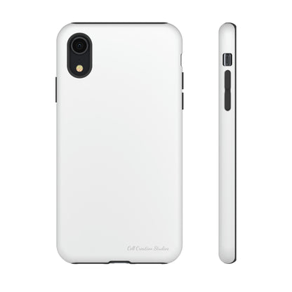 "Pure Elegance White" -Tough iPhone Cases