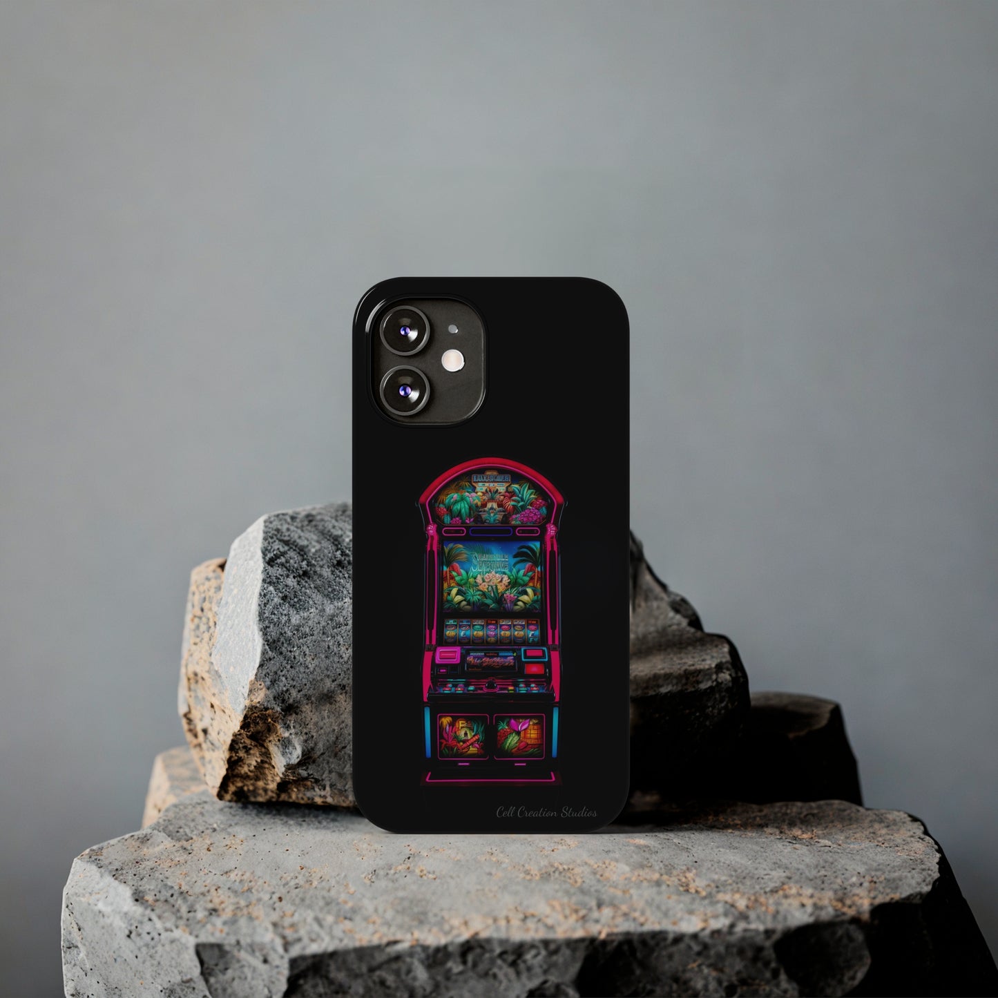 Introducing the "Vibrant Slot Frenzy" Cell Phone Case – Experience the Thrill of Colors and Luck -Slim Phone Cases