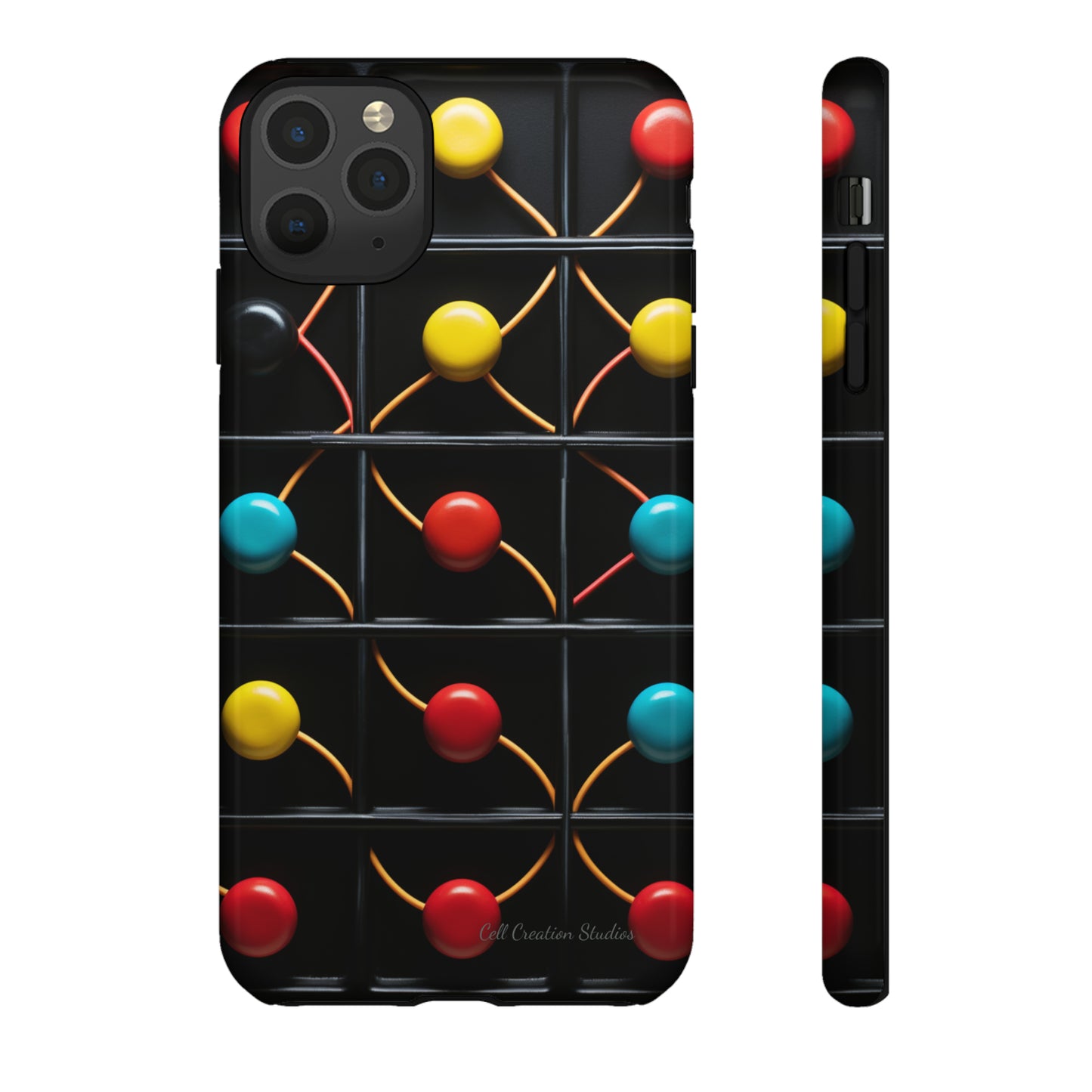 "Vibrant Spheres Fusion" -Tough Phone Cases