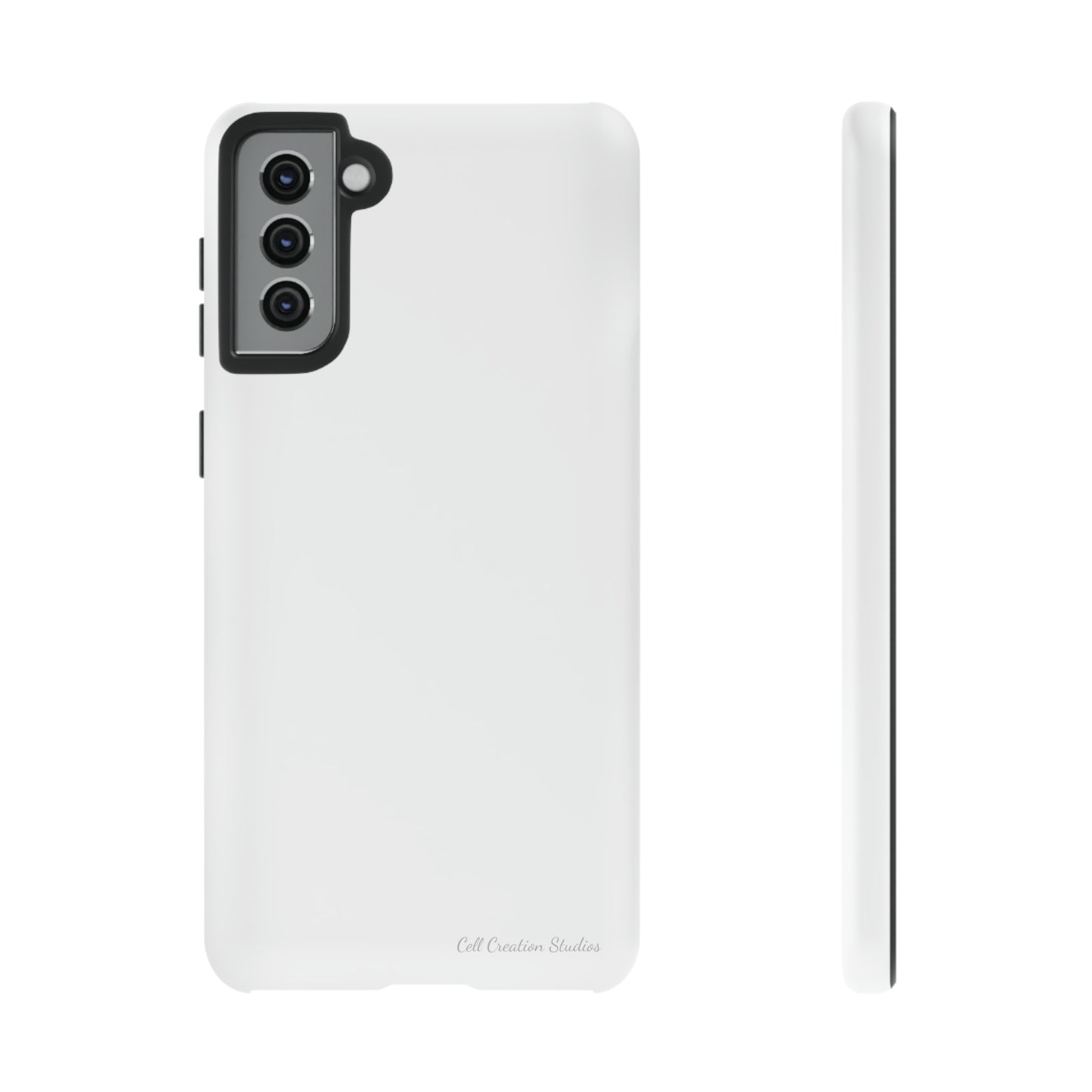 "Pure Elegance White" -Tough Samsung Phone Cases