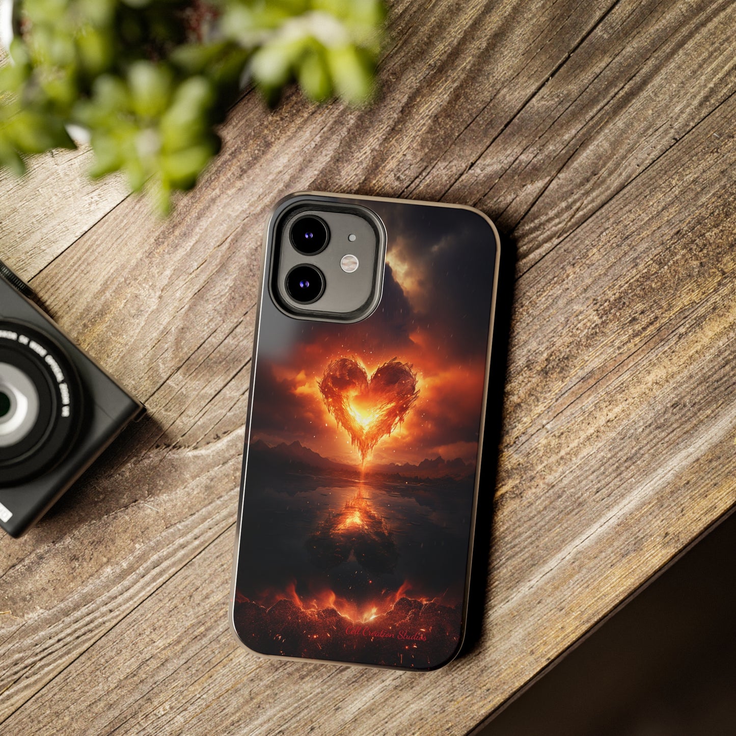 Introducing the "Flaming Heart" Cell Phone Case – Ignite Your Passion! -Tough Phone Cases