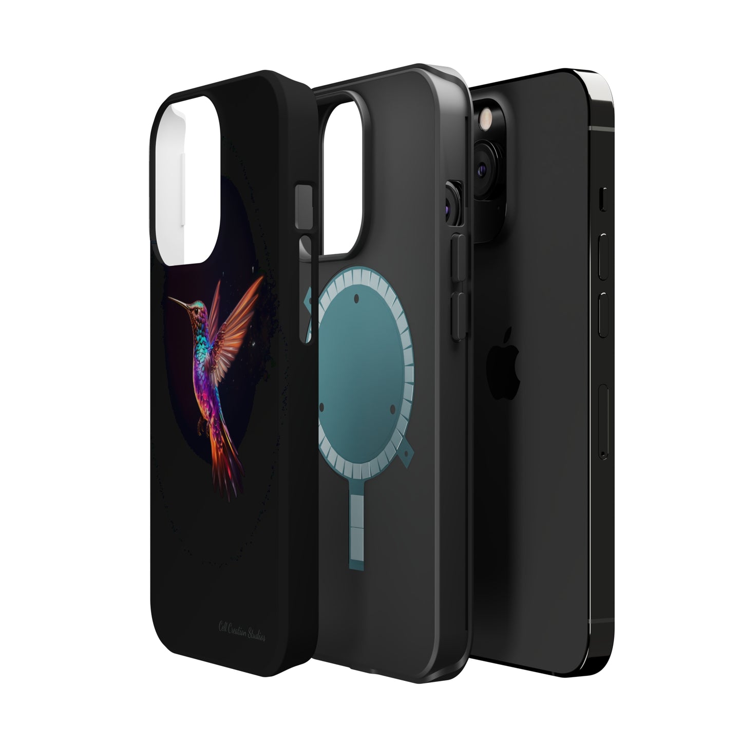 Introducing the "Enchanted Hummingbird" Cell Phone Case – Elegance Meets Nature -MagSafe Tough Cases