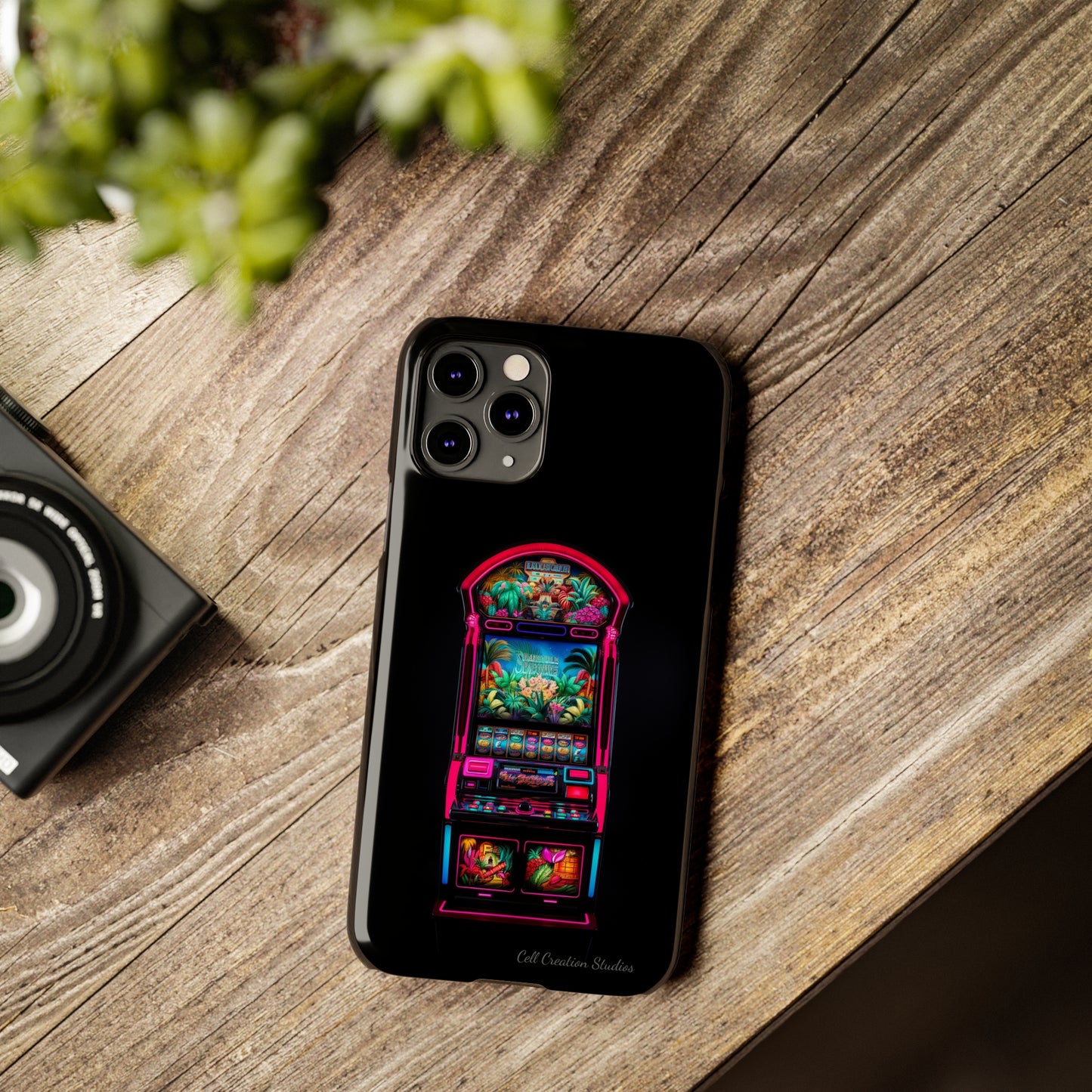 Introducing the "Vibrant Slot Frenzy" Cell Phone Case – Experience the Thrill of Colors and Luck -Slim Phone Cases