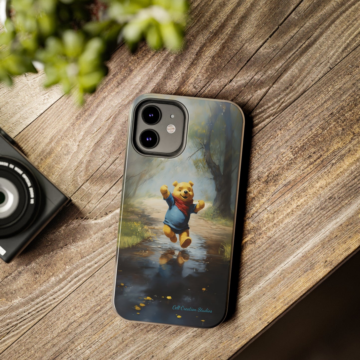 Introducing the "Winnie-The-Pooh Puddle Splash" Cell Phone Case – A Splash of Nostalgic Fun -Tough Phone Cases