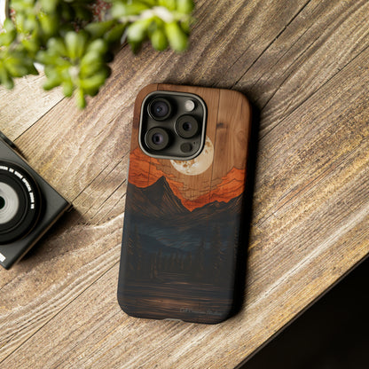 "Elevate Your Style with the Mountain Moonlight Phone Case" -Tough Cases