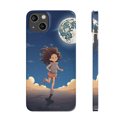 Introducing the "Moonlit Runner" Cell Phone Case – Embrace Adventure with a Captivating Moonlit Design -Slim Phone Cases