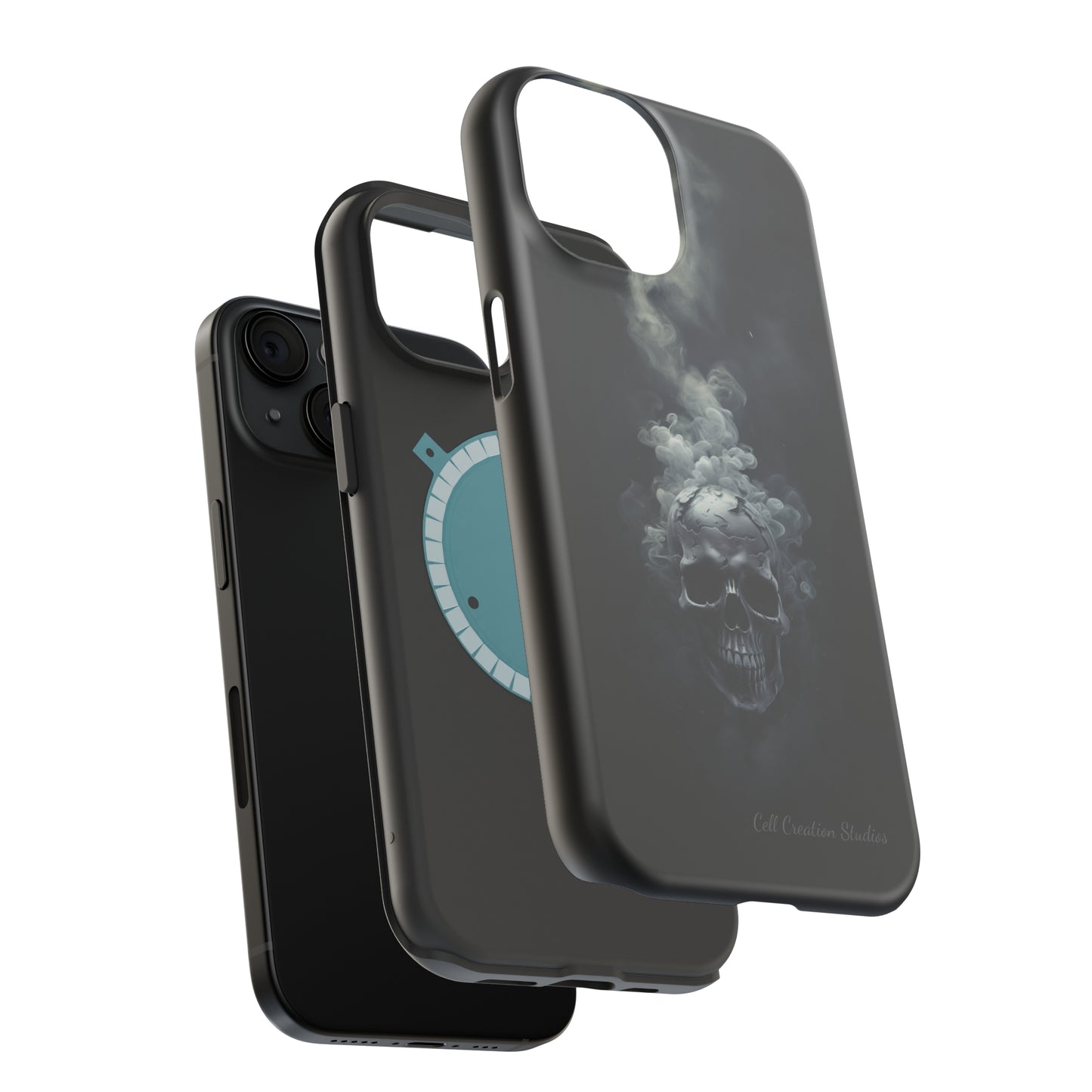 "Ethereal Skull Noir" -MagSafe Tough iPhone Cases