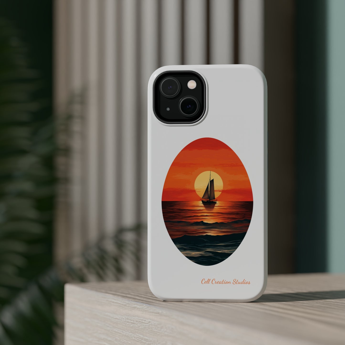 "Sailboat Sunset Serenity" -MagSafe Tough iPhone Cases