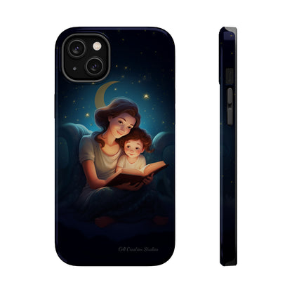 Introducing the "Bedtime Story Bliss" Cell Phone Case – Cherish Heartwarming Moments with Every Glance -MagSafe Tough Cases