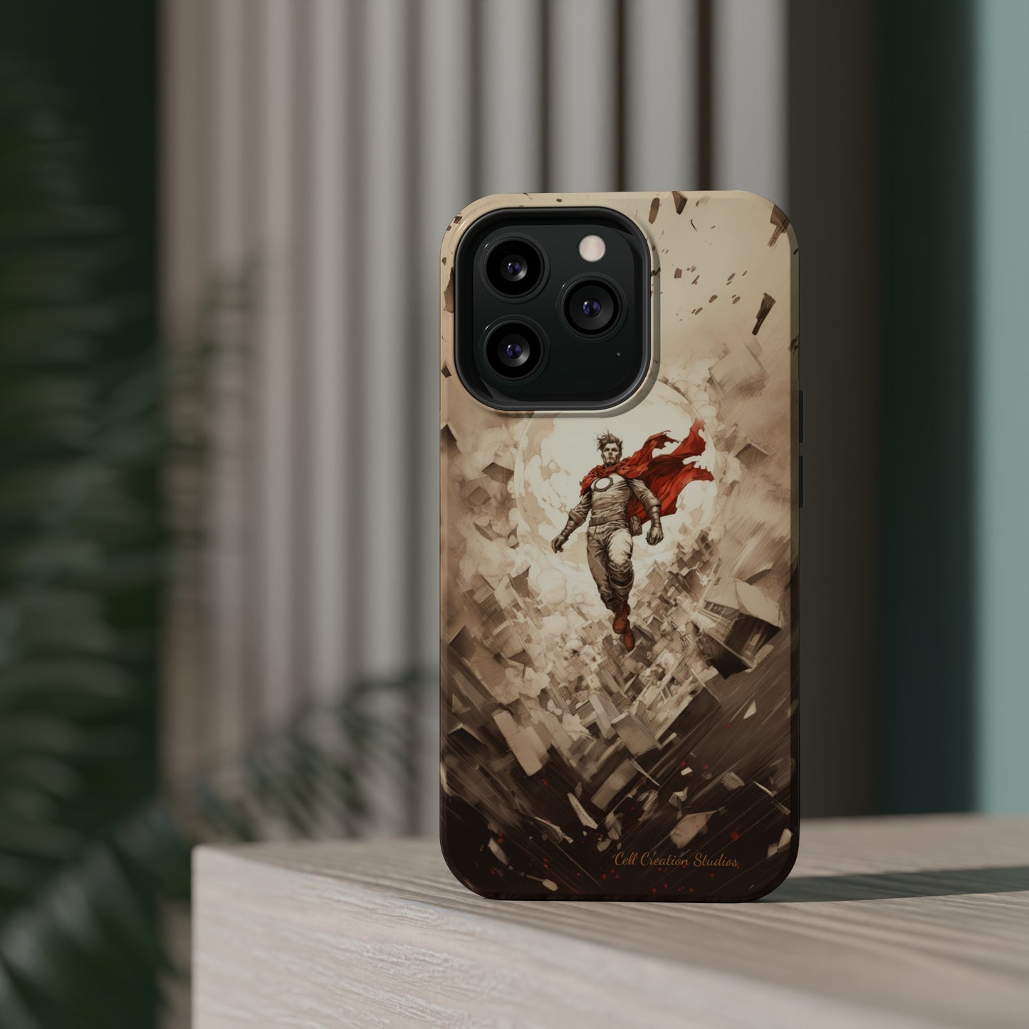 Introducing the "Heroic Guardian" Cell Phone Case – Unleash Your Inner Superhero with Captivating Design -MagSafe Tough Cases