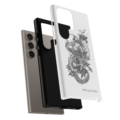 "Samurai and Dragon Sketch" -Tough Samsung Galaxy Cases