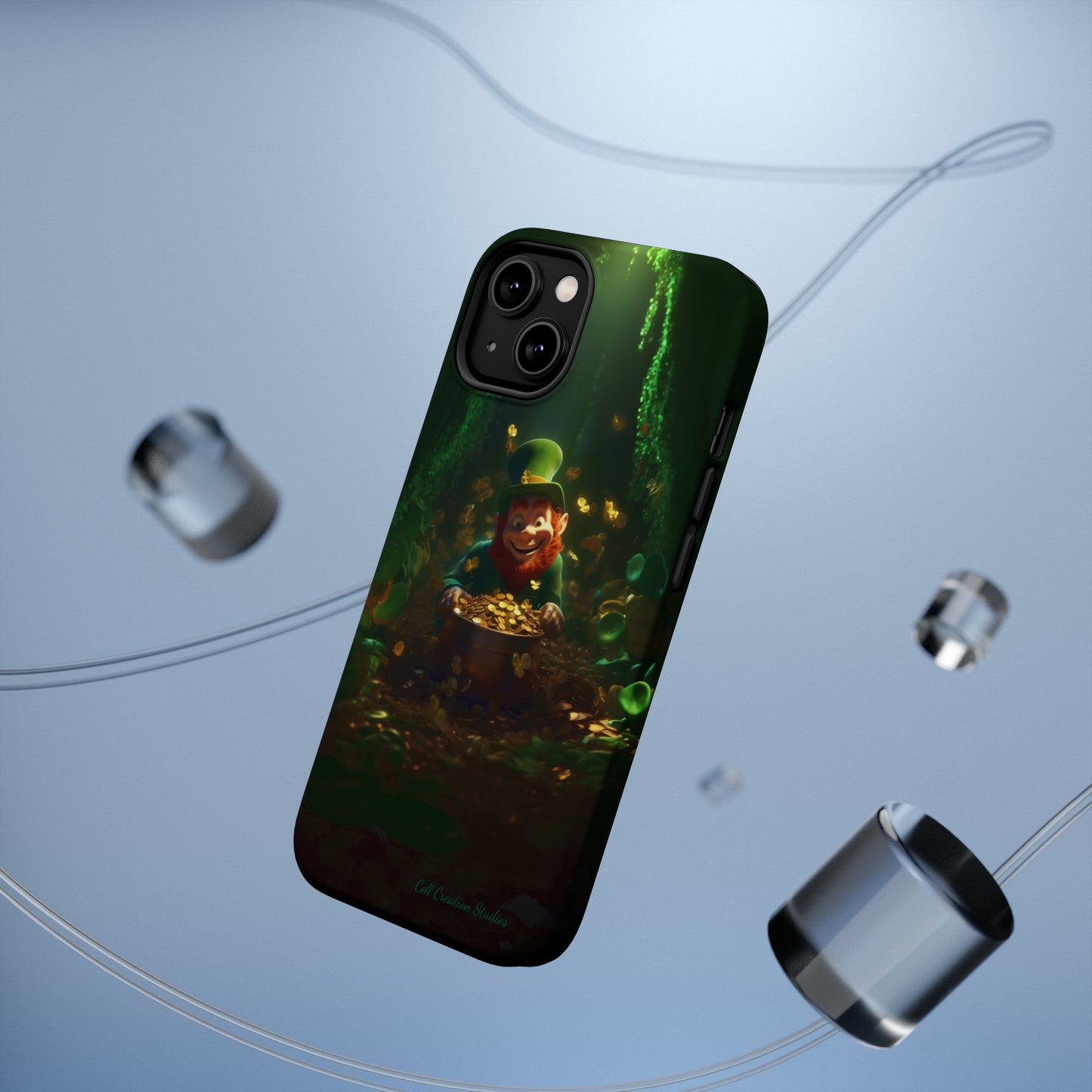 Introducing the "Leprechaun's Pot of Gold" Cell Phone Case – A Touch of Irish Charm -MagSafe Tough Cases