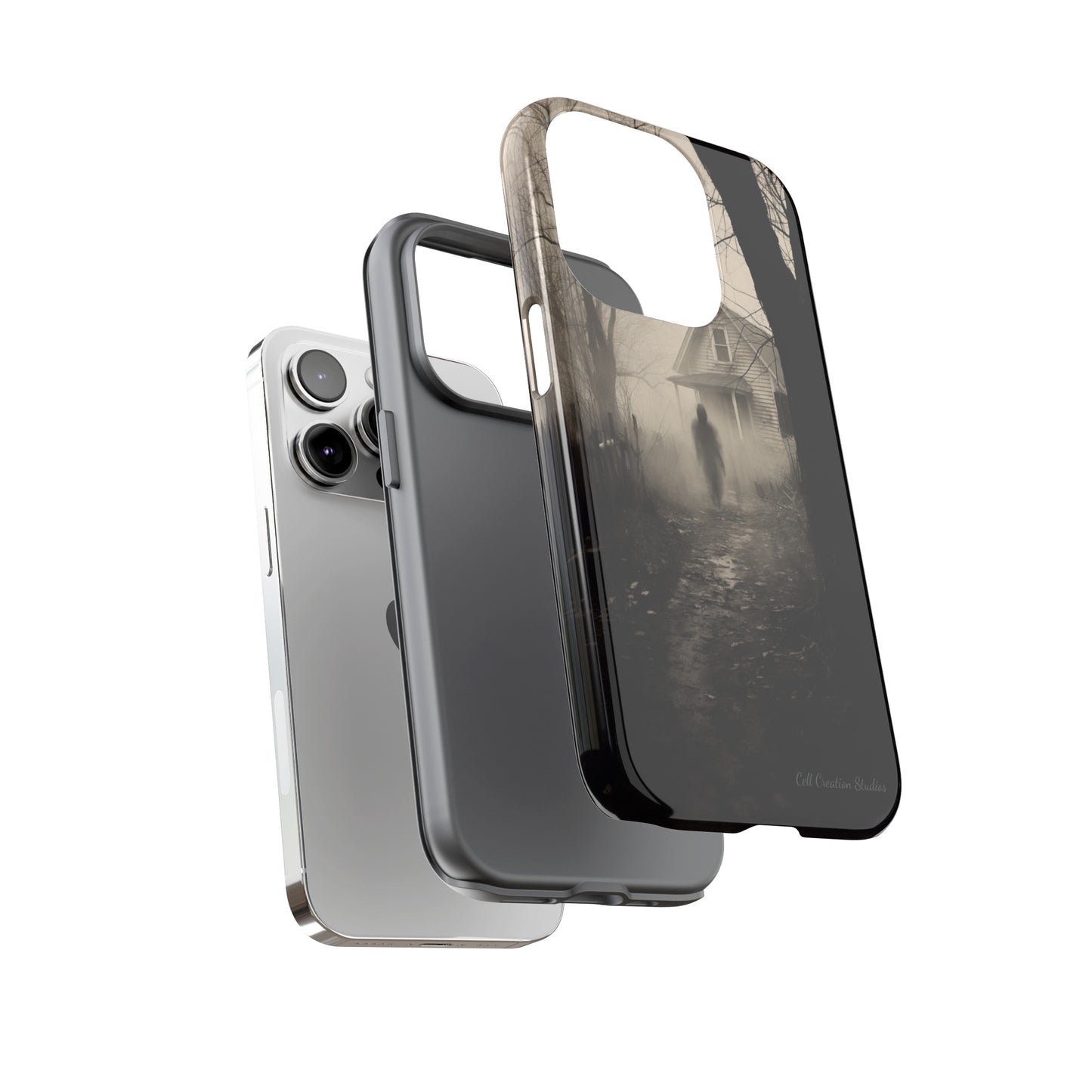 Introducing the "Ethereal Encounter" Cell Phone Case – Unveil the Mystery of the Ghostly Presence -Tough Cases