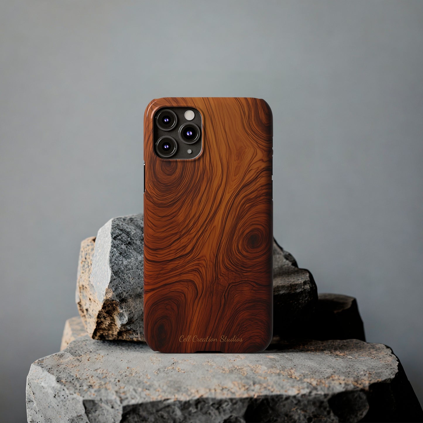 Introducing the "Natural Woodgrain" Cell Phone Case – Embrace Organic Beauty with Wood Pattern Design -Slim Phone Cases