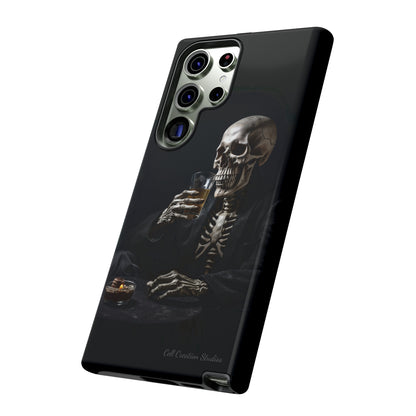 "Embrace the Dark Side with Our Skeleton Drinking Phone Case" -Tough Cases