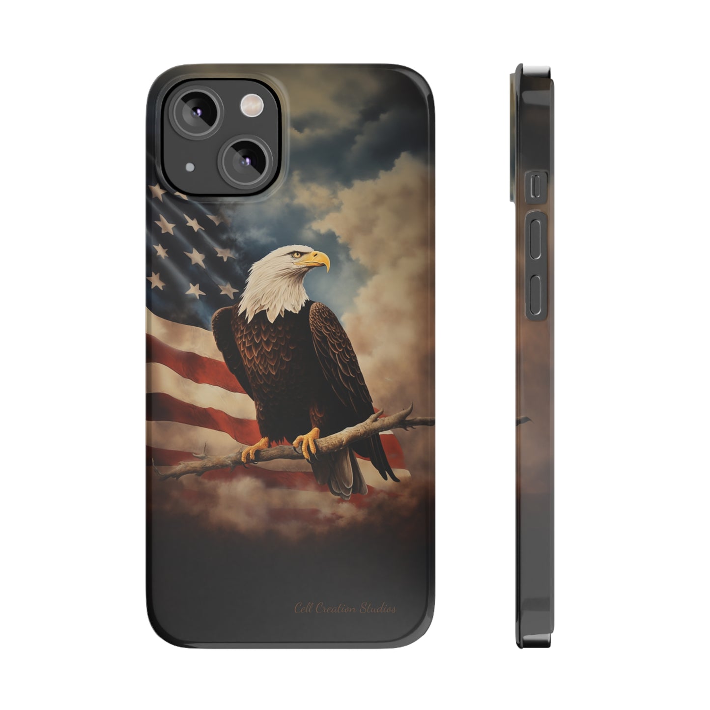 Introducing the "Eagle's Majesty" Cell Phone Case – Soar with American Pride -Slim Phone Cases