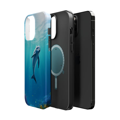 The "Dolphin Serenity" -MagSafe Tough iPhone Cases