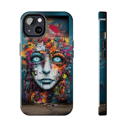 Elevate Your Style with our "Graffiti Face Concrete Wall" Phone Case -Tough Phone Cases