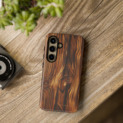 "Wood Grain Elegance" Tough Samsung Galaxy Cases